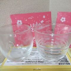 未使用リラックマ１０個セット　ガラス小鉢グラスプレートガラスボウルマグカップの画像