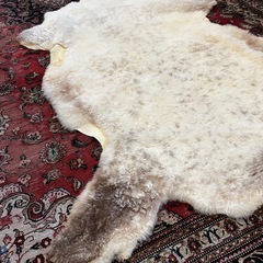 チベタン　シープスキンラグ　羊毛ラグの画像