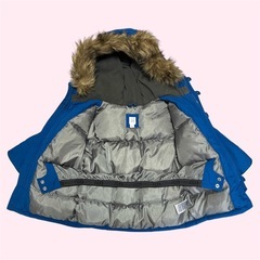 ベビーギャップ❤フード付きダウンコート ダウンジャケット　青　子供用アウターの画像