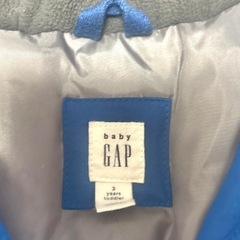 ベビーギャップ❤フード付きダウンコート ダウンジャケット　青　子供用アウターの画像
