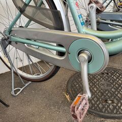 ★店頭にて試乗可★ J3341　【リユースのサカイ柏店】　軽快自転車　6段変速　オートライト　グリーン　26インチ　　簡易クリーニング済　 中古自転車 　流山市 中古自転車 松戸市 中古自転車 我孫子市 中古自転車 船橋市 中古自転車 守谷市 中古自転車 取手市 中古自転車の画像