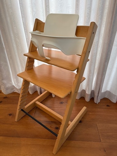受渡決定STOKKE ストッケ トリップトラップ 木製子供椅子　ベビーセット