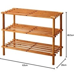 木製ラックの画像