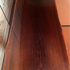 国産広葉樹 無垢 一枚板和式テーブル｜151×67cm 高さ40cm・厚6cm｜耳付き｜脚脱着式｜近隣配送相談可の画像