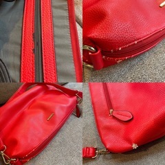 remi&reid レミ&レイド ショルダーバッグ　赤 レッド フェイクレザーの画像