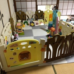 リラックマ　ベビーサークル　扉1 サークル小14 大2の画像