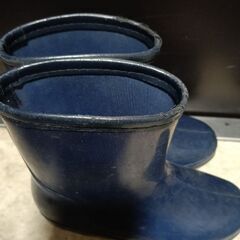 長靴　18センチ　紺色の画像