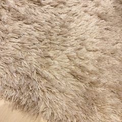 Francfranc◆キラキラしたラグ M 2000×1400 シルバーベージュラメの画像