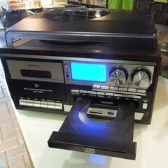 WINTECH スピーカー搭載マルチオーディオプレーヤー KRP-310MS レコード CD ラジオ カセット USB SDカード 外部入力 札幌市 東区 新道東店の画像