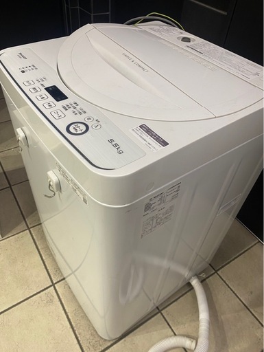 12/27SHARP 洗濯機 ES-GE5D-W 5.5kg 2020年製　シャープ　5キロ洗濯機