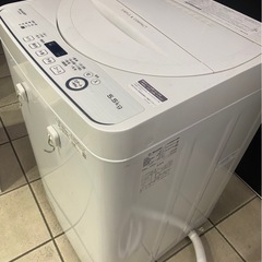 SHARP 洗濯機 ES-GE5D-W 5.5kg 2020年製　シャープ　5キロ洗濯機の画像