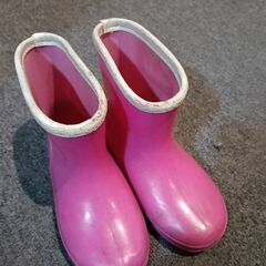 長靴　17センチ　うさぎ　ピンクの画像