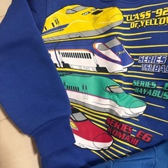 美品♡新幹線　冬用トレーナー　100の画像