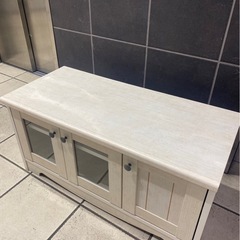 サイドボード　テレビボード　ホワイト　木製  の画像