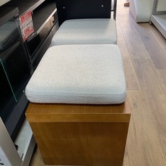 収納付き　ベンチ　2人掛けの画像