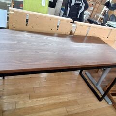 ★リユースのサカイつくば店★TK7691  デスク ブラウン H72×D61×W151 クリーニング済みの画像