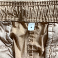無料　無印良品　MUJI 　チノパン　乾きの早い素材　Sサイズ　ウエスト紐　破れあり　レディースの画像