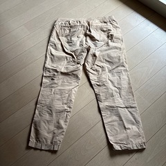 無料　無印良品　MUJI 　チノパン　乾きの早い素材　Sサイズ　ウエスト紐　破れあり　レディースの画像
