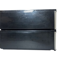 本体黒 引き出し半透明 押入れケース 2個セットの画像