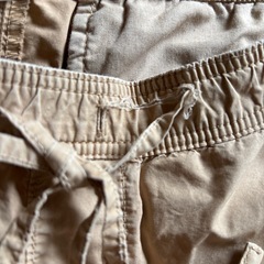 無料　無印良品　MUJI 　チノパン　乾きの早い素材　Sサイズ　ウエスト紐　破れあり　レディースの画像