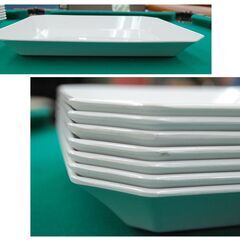 スリーライン デリカバット 7枚 D-1020 30×25×3.5cm メラニン食器 レンジ不可 まとめて セット THREELINE ヤマト化工 札幌市 清田区 平岡　の画像