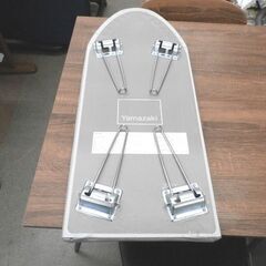 アイロン台 山崎実業 YAMAZAKI 日本の匠シリーズ 舟型アイロン台 約75X30X20cm 折りたたみ シルバー 札幌 西岡店の画像