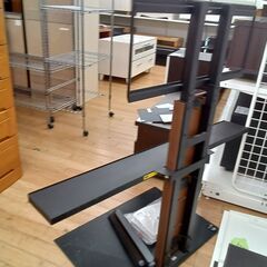 ★リユースのサカイつくば店★TK7692  TVスタンド ブラック/ブラウン H114×D52×W118 クリーニング済みの画像