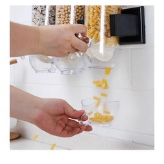 おしゃれな壁掛けシリアルディスペンサーの画像