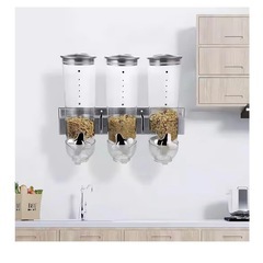 おしゃれな壁掛けシリアルディスペンサーの画像