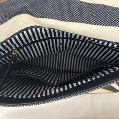 kate spade ストライプ ショルダーバッグの画像