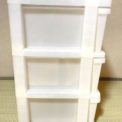 【美品】3段衣装ケース の画像