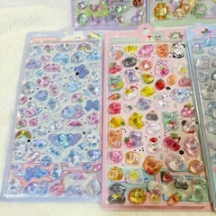 ②硬い 立体 動物 ボンボンドロップシールの画像