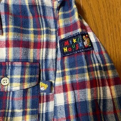 ミキハウス  ネルシャツ　サイズ110の画像