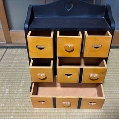 インテリア　小物入れ　ハート　木製の画像