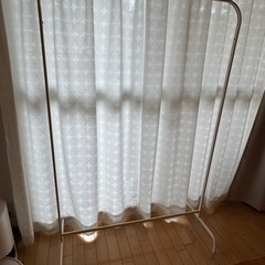 ハンガーラック 白　衣装ラックの画像