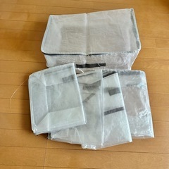 ダイソー　スタッキングボックス　ハンガー　プラスチックボックス　収納　収納袋　衣類収納　スツール　折り畳みイス　の画像