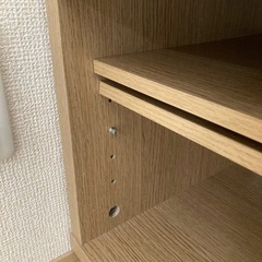 ナチュラルウッド調　テレビ台 キャスター付きの画像