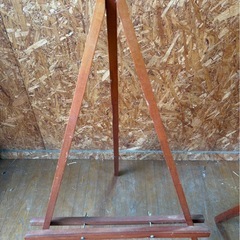 L1408 木製イーゼル 三角イーゼル3台セット(大×2 小×1)の画像