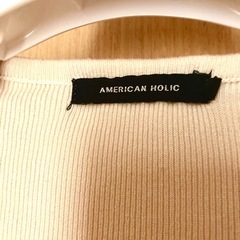 【西原町近辺】試着のみ　美品　アメリカンホリック　ニット　アイボリー　Lサイズの画像
