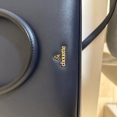 &Chouette ネイビー ハンド ショルダー バッグの画像
