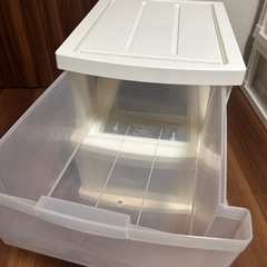 ［決定しました］収納ケース  1連×3個、2連×3個、天フタ×3個の画像