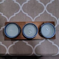 源右衛門窯 松竹梅柄のお猪口３個セットの画像