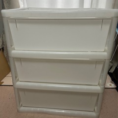 3段プラ引き出しの画像