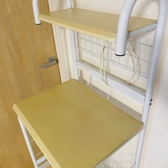 キッチンラック レンジ台 キッチンボード レンジボード 収納棚 キッチン収納　キッチン棚 棚　の画像