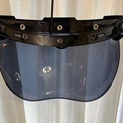 バイクヘルメット用　バブルシールド（ダークスモーク）の画像