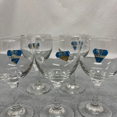 【日本製】佐々木硝子 脚付きグラス　5個の画像