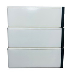 本体白 引き出し白 押入れケース 3個セットの画像