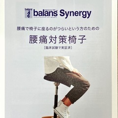 バランスシナジー 腰痛対策椅子
の画像