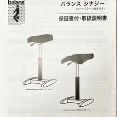 バランスシナジー 腰痛対策椅子
の画像