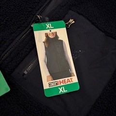 【新品タグ付き】32°HEAT ボア フリース ベスト XL ネイビー 紺の画像